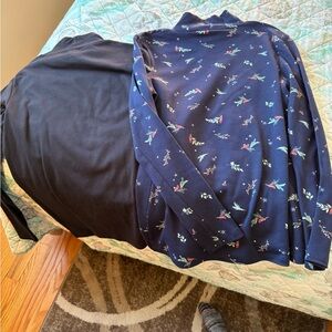 Set of 4 Tops Croft & Barrow Black & w/ Cardinals & Holiday Dogs & Grinch